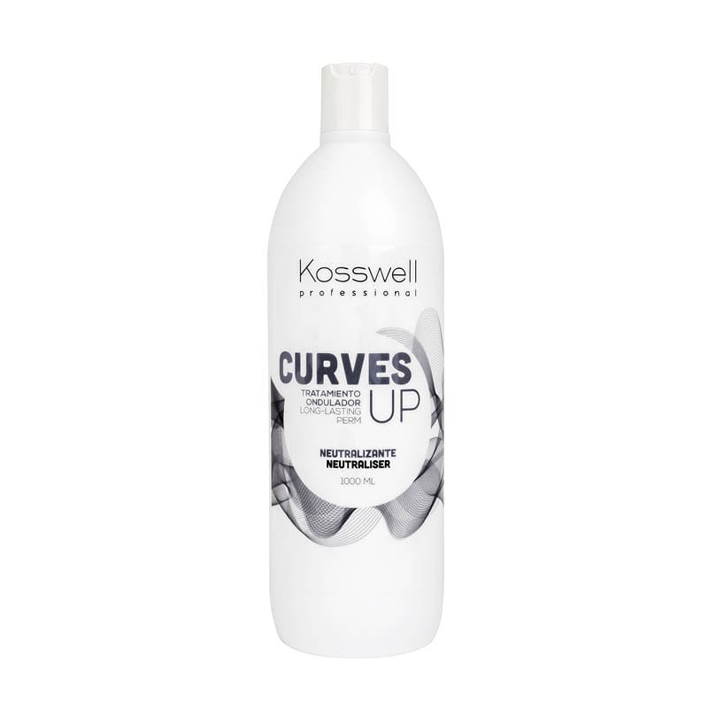 Kosswell Curves UP Neutral 1000ml, utrwalacz do płynów do trwałej ondulacji