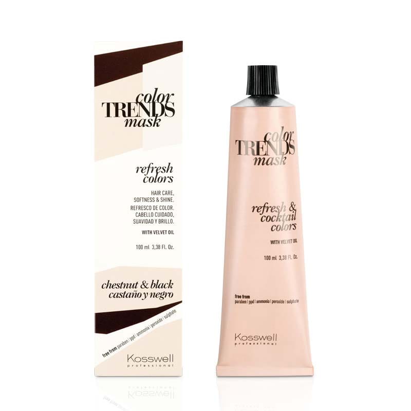 kosswell refresher chestnut black do odświeżenia koloru włosów kasztanowych i czarnych
