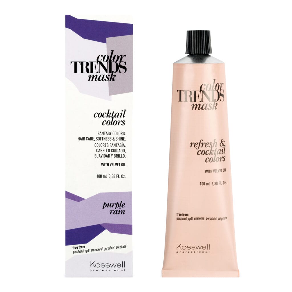 Kosswell Color Trends Cocktail Colors Purple Rain 100 ml – maska koloryzująca intensywny fiolet