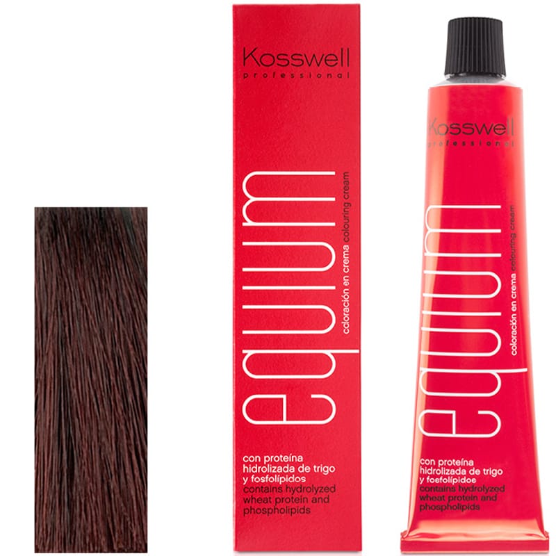 Kosswell Equium 5.60 Jasny czerwono opalizujący brąz 60 ml – farba do włosów