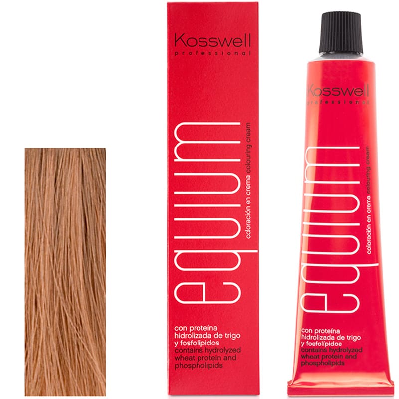 Kosswell Equium 7.13 Średni popielato złoty blond 60 ml – farba do włosów