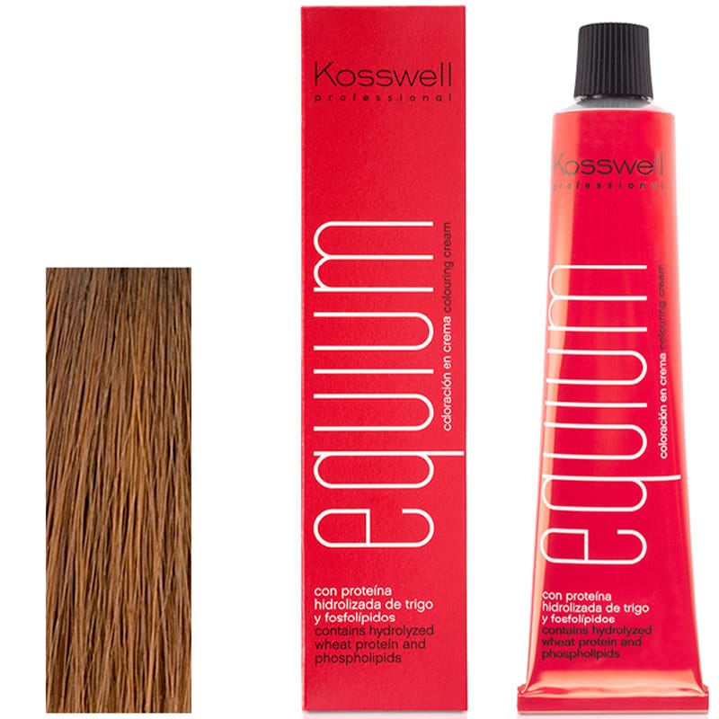 Kosswell Equium 7.3 Średni złoty blond 60 ml – farba do włosów