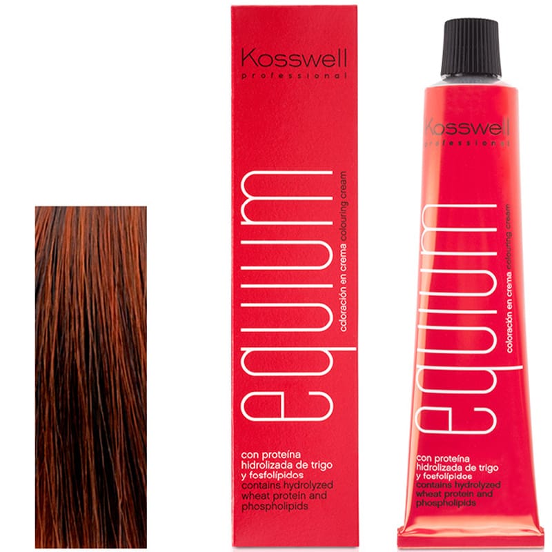 Kosswell Equium 7.45 Średni miedziano mahoniowy blond 60 ml – farba do włosów